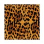 Banjado Schlüsselkasten mit Leopard-Motiv, 30x30cm, Schwarz, 50 Haken, beschreibbar, magnetisch.