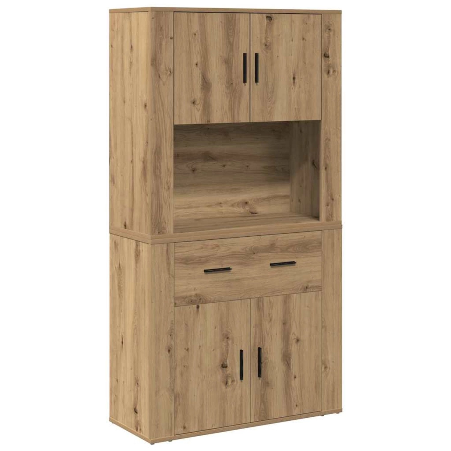 vidaXL Highboard Artisan-Eiche 80 x 33 x 150 cm Holzwerkstoff 3334341 günstig online kaufen