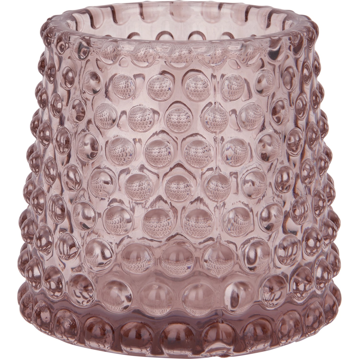 Teelichthalter Midnight Mystery Rosa Glas 7 cm x Ø 7 cm