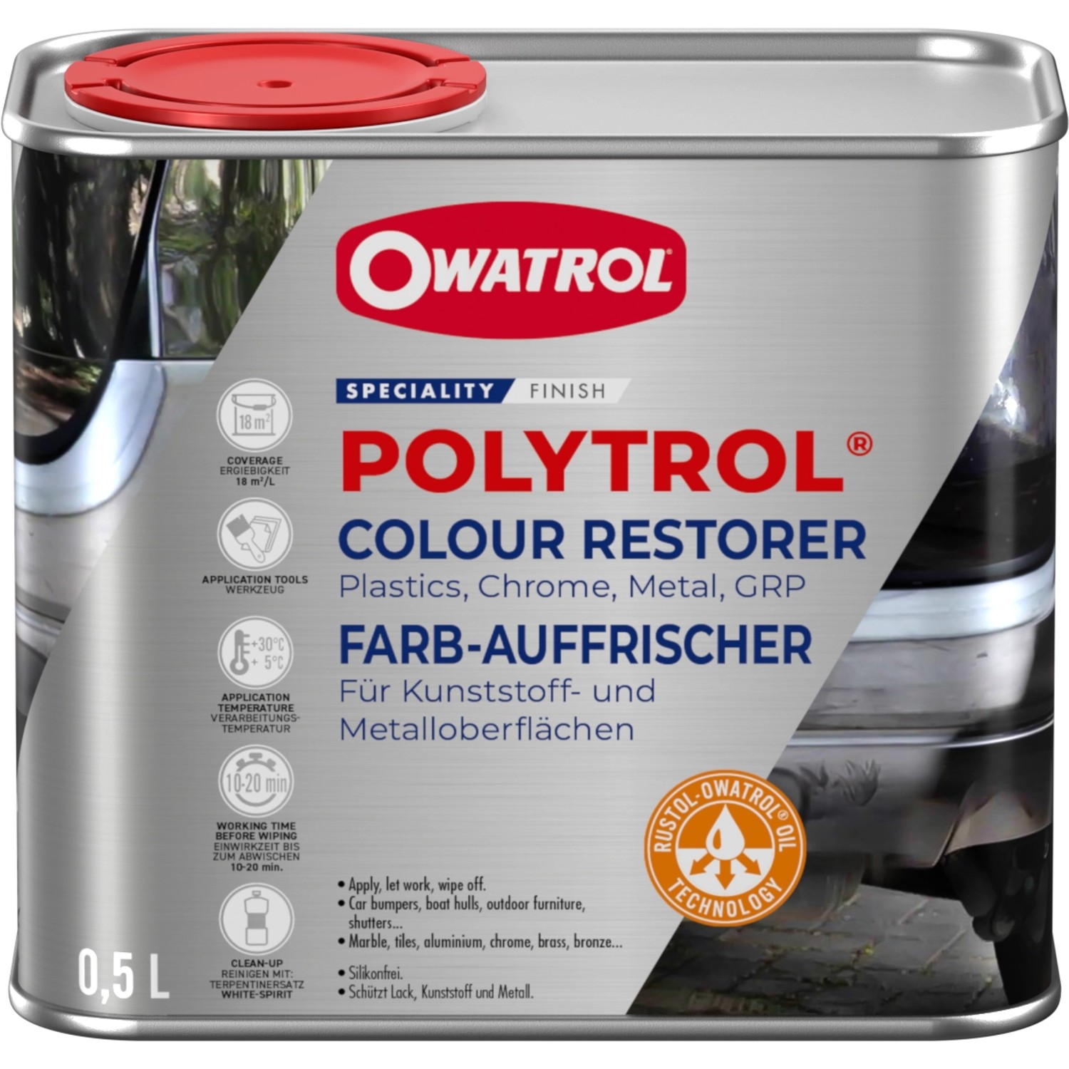 OWATROL POLYTROL Kunststoff Auffrischer Auto Kfz 0,5L