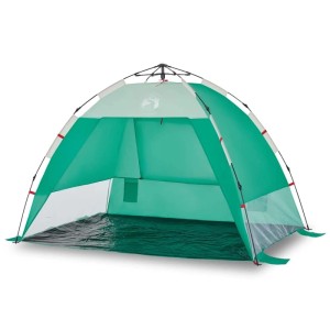 vidaXL Strandzelt 2 Personen Seegrün Quick Release Wasserdicht 4005300