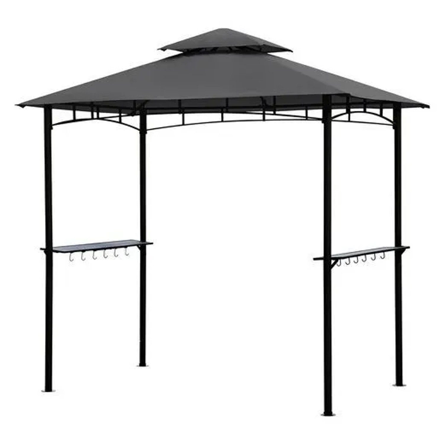 Sekey Grillpavillon 245x150 cm Wasserdicht Winterfest mit Ablage und Haken