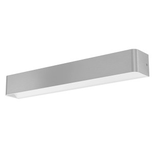 Moderne Eglo LED-Wandleuchte Sania, 62 cm, in Weiß und Nickel-Optik. Ideal für Bad und Wohnraum.