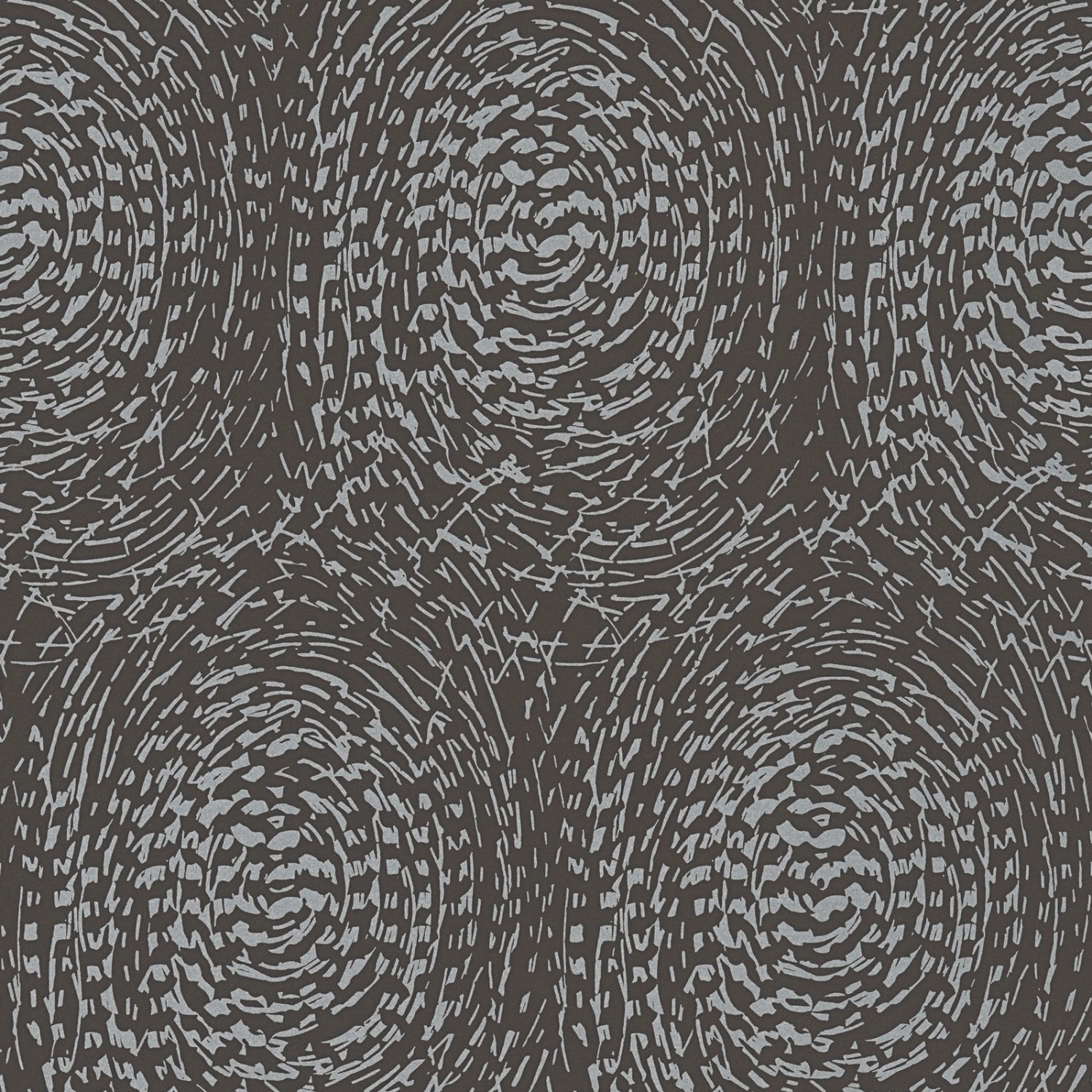 Bricoflor Elegante Mustertapete anthrazit Vliestapete mit Abstraktem Design Kreis Wandtapete mit Modernem Muster für Sch