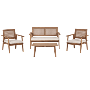 Beliani Sitzgruppe ARENELLA Hellbeige