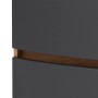 Detailaufnahme: Held Möbel Einzelwaschtisch Salerno 80 cm, graue Schubladen mit Holz-Akzent.