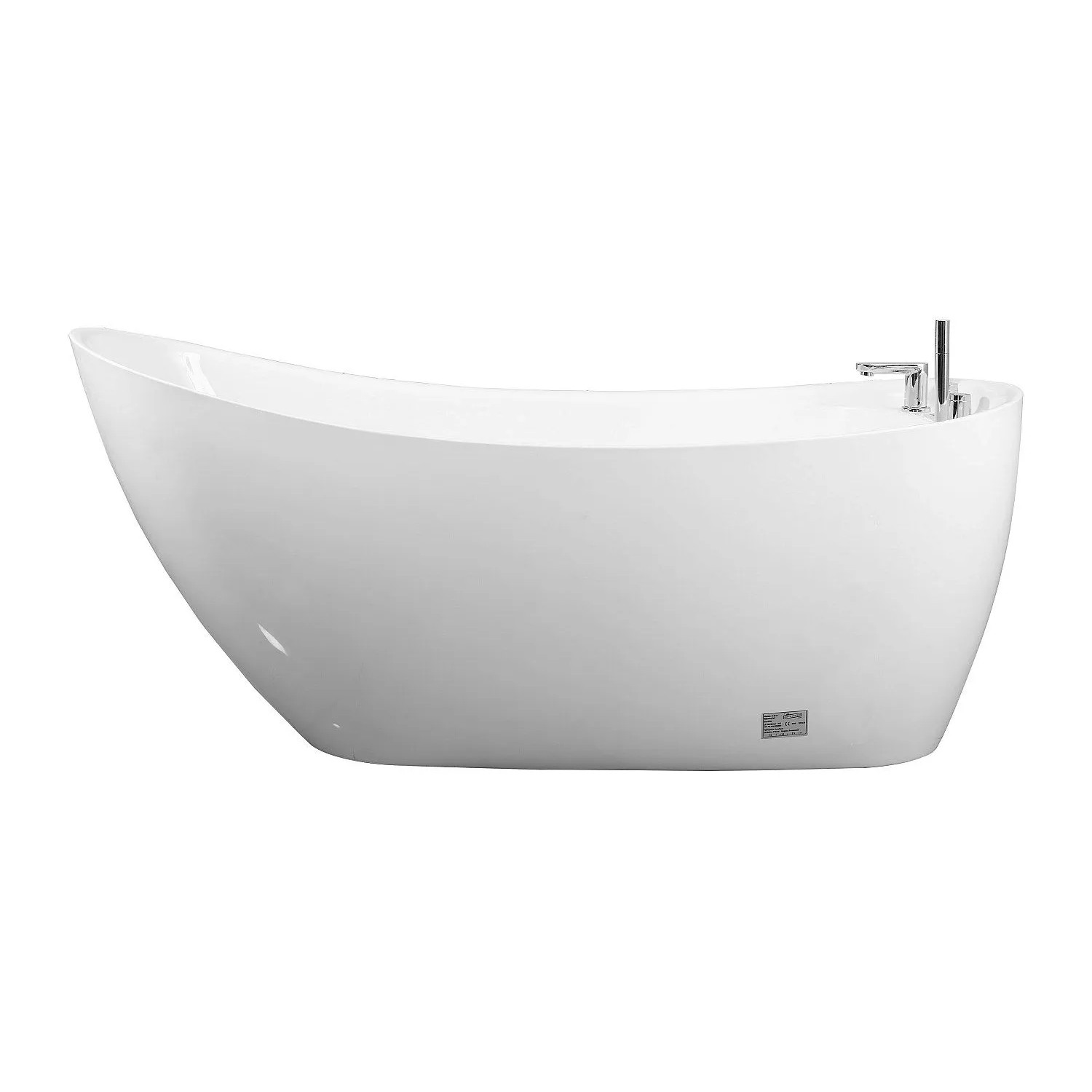 Vente-unique Freistehende Badewanne Natalia Weiß 170 cm