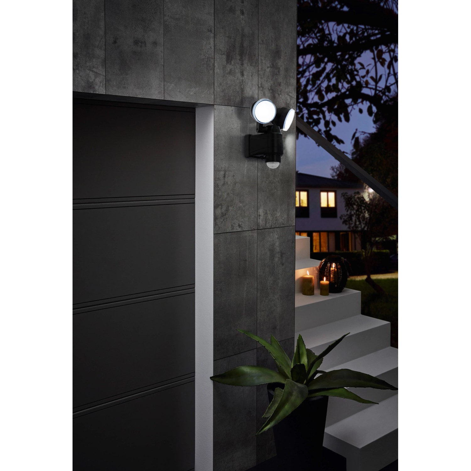 Eglo LED-Außenwandleuchte 3,75 W Schwarz