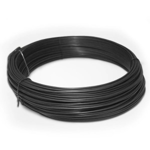 Anthrazitfarbener Karat Spanndraht (3,1 mm) für Maschendrahtzaun, 55 Meter Rolle.