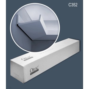 ORAC DECOR C352 LUXXUS Zierleisten Set mit Stuckleisten und Verpackung.