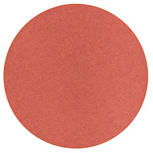 Runder, terrakottafarbener Feinschlingen Velour Teppich (160cm) von Snapstyle.