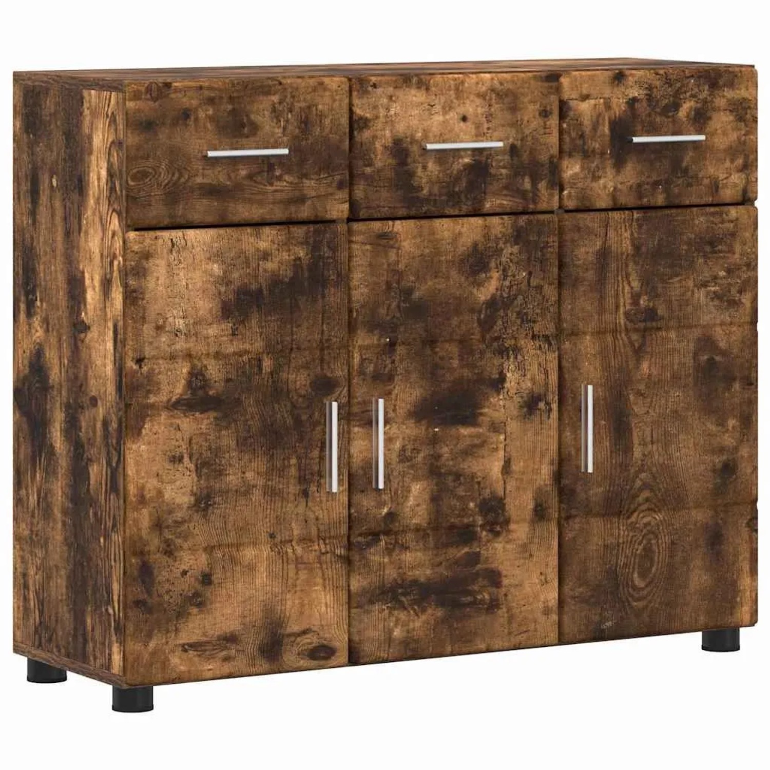 vidaXL Sideboard mit Tür FLORIN Geräucherte Eiche 88,5 x 30,5 x 73 cm 880316