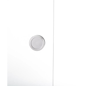 Novadoors Griffmuschel 491 in Edelstahloptik für Glastüren.