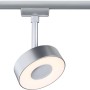 Paulmann Urail LED Schienenspot Circle, chrom matt, an Schiene montiert.