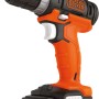 Black+Decker Akku-Bohrschrauber BDCDD12USB Solo, orange-schwarz. Kompakter Akkuschrauber.
