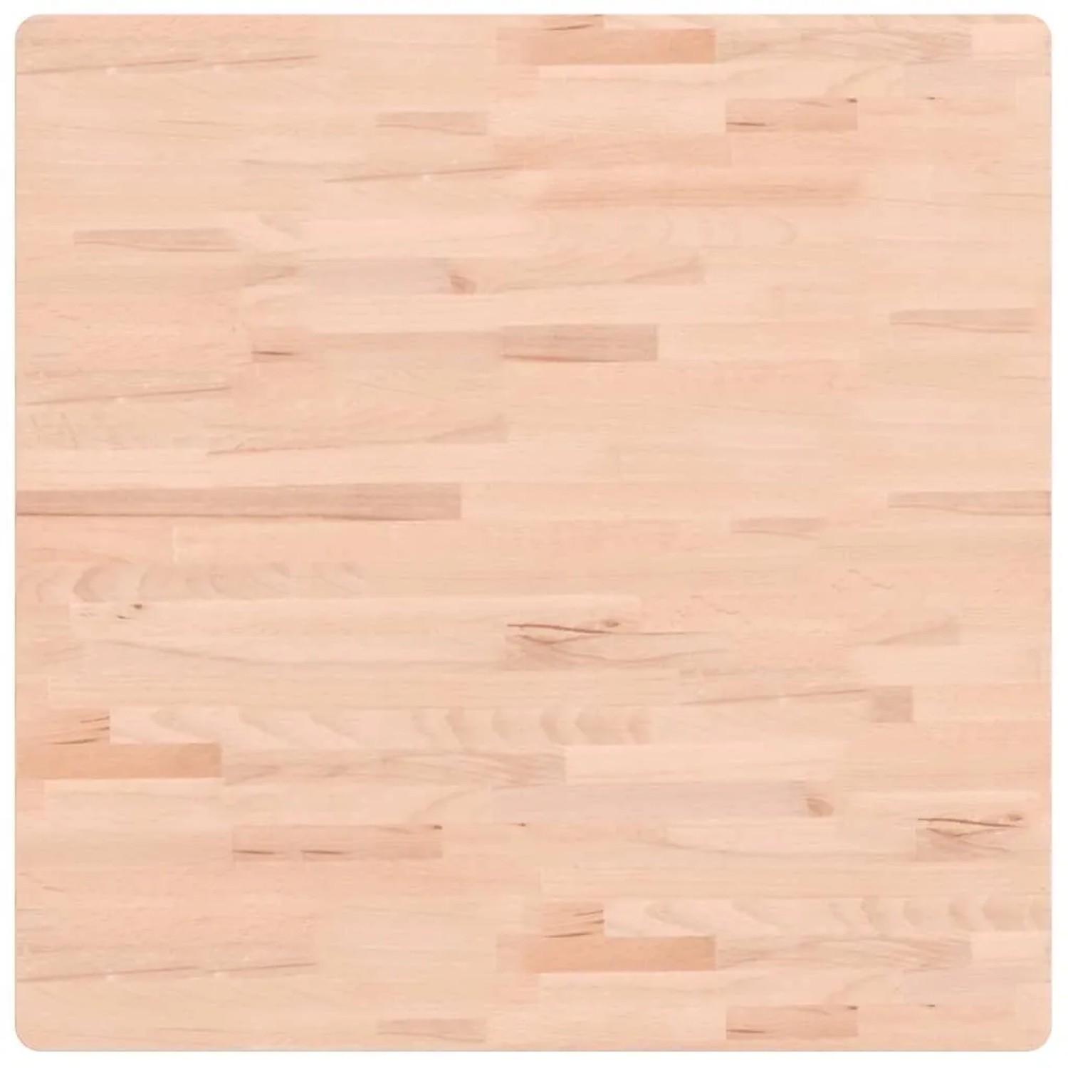 vidaXL Tischplatte 80x80x2,5 cm Quadratisch Massivholz Buche 355958