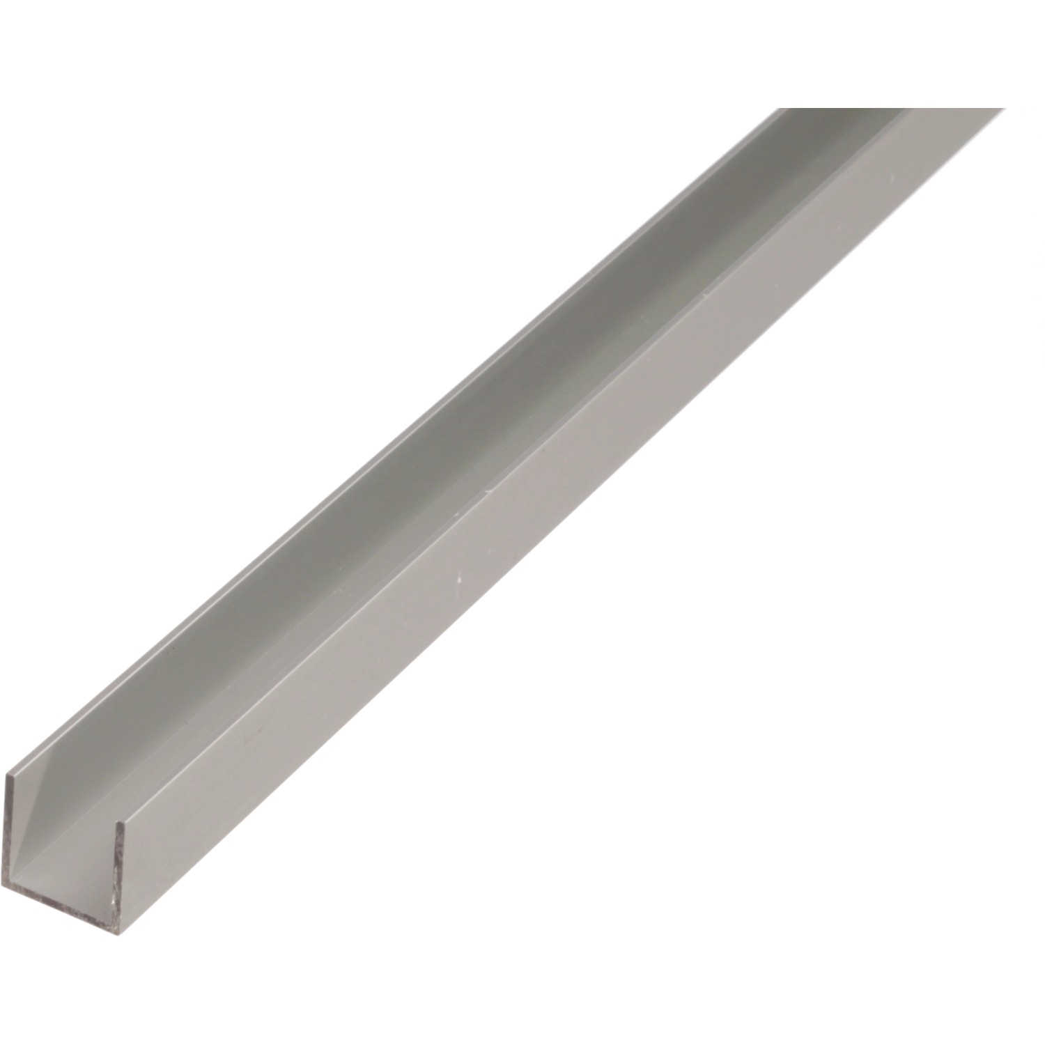 Alberts U-Profil Aluminium 15 mm x 15 mm x 2.000 mm