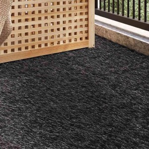 vidaXL Kunstgras Schwarz 15 x 1 m Polypropylen 42006444