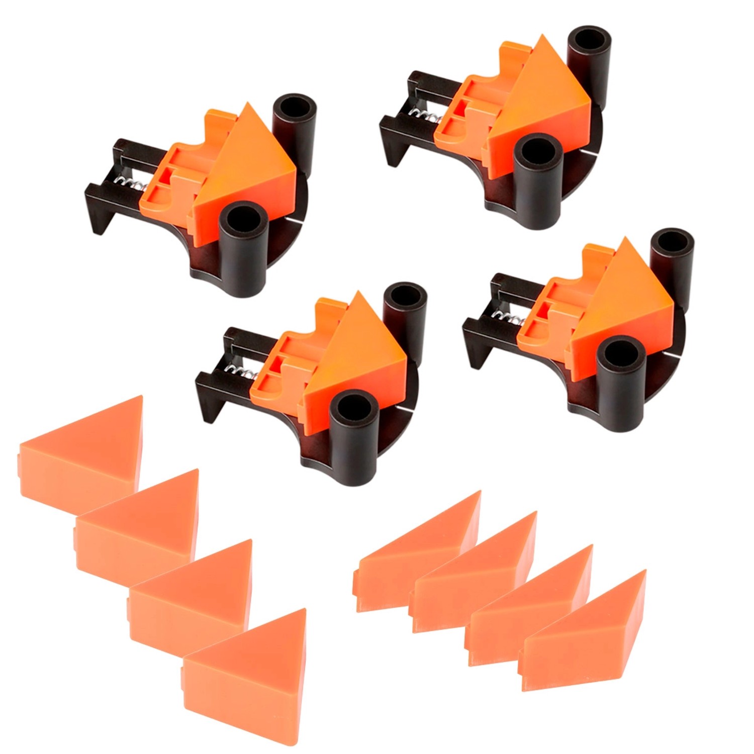 STAHLWERK Eckenspanner 4er Set 60 90 120 Grad Winkelspanner Winkelklemme