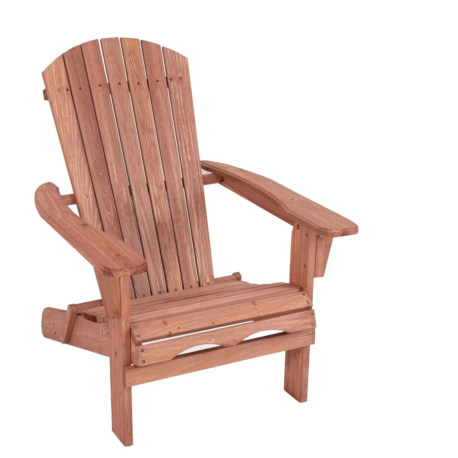 Costway Adirondack Stuhl Klappbar Holz Hohe Rückenlehne