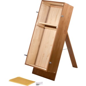 Dobar Bienenkiste aus Holz mit Ständer, Mittelwänden und Nägeln für Honig-Bienen.