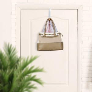 Relaxdays Klapphaken Eisen Lotusholz Creme Klappbar 21 x 2,5 x 18 cm 0,15 kg