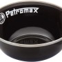 Schwarze Petromax Emaille-Schale im 2er-Set, ideal für Grillutensilien und Outdoor-Küche.