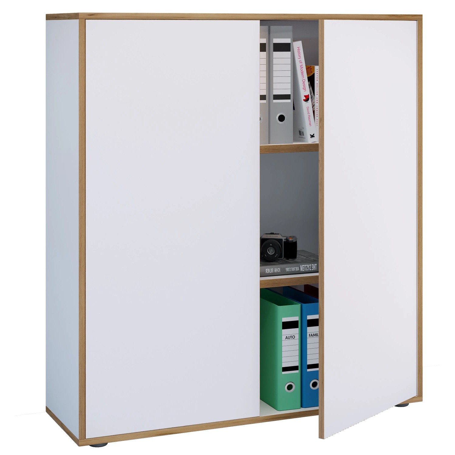 VCM Büroschrank Salia Weiß
