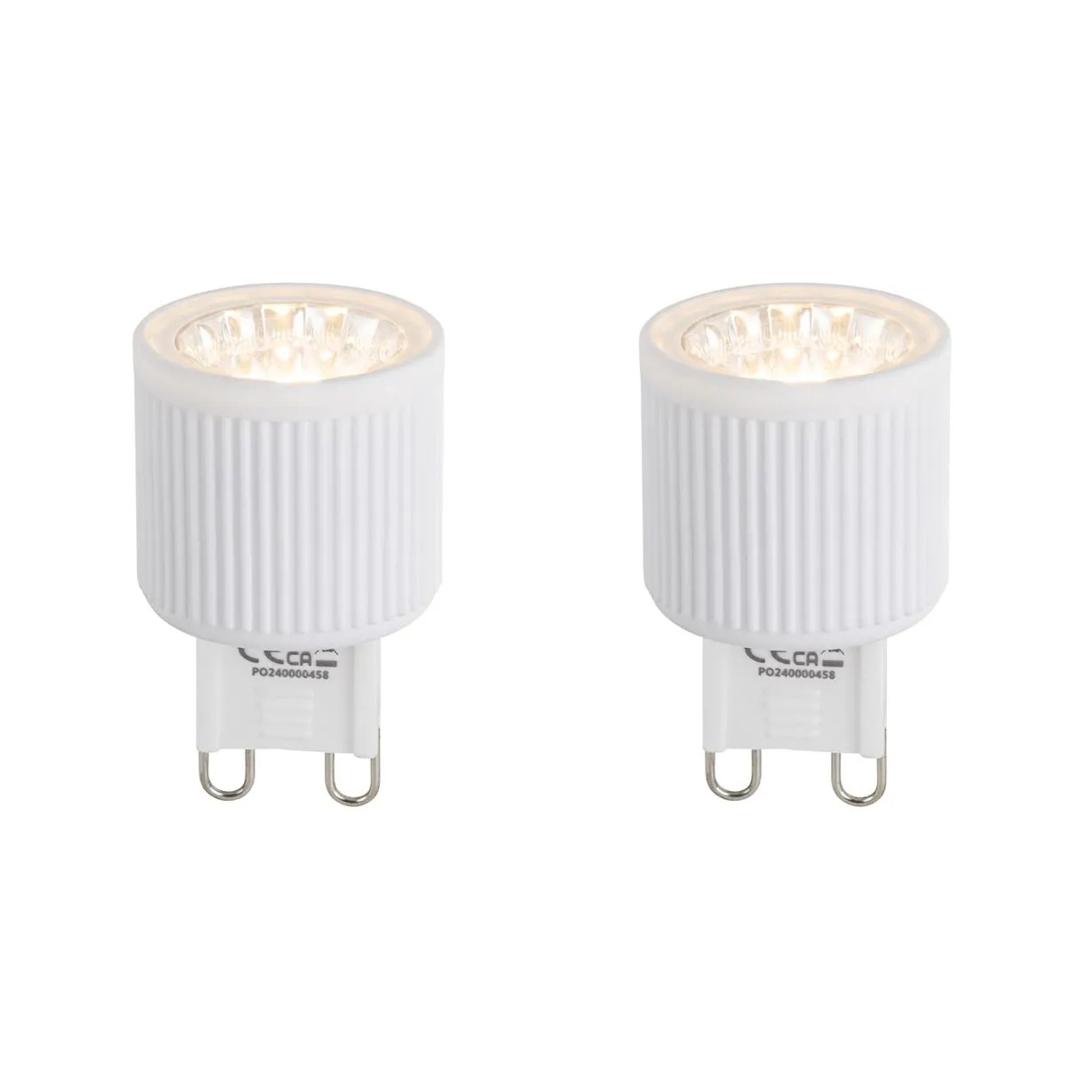 LUEDD 2er Set G9 24mm LED Leuchtmittel 3W 300lm 2700K