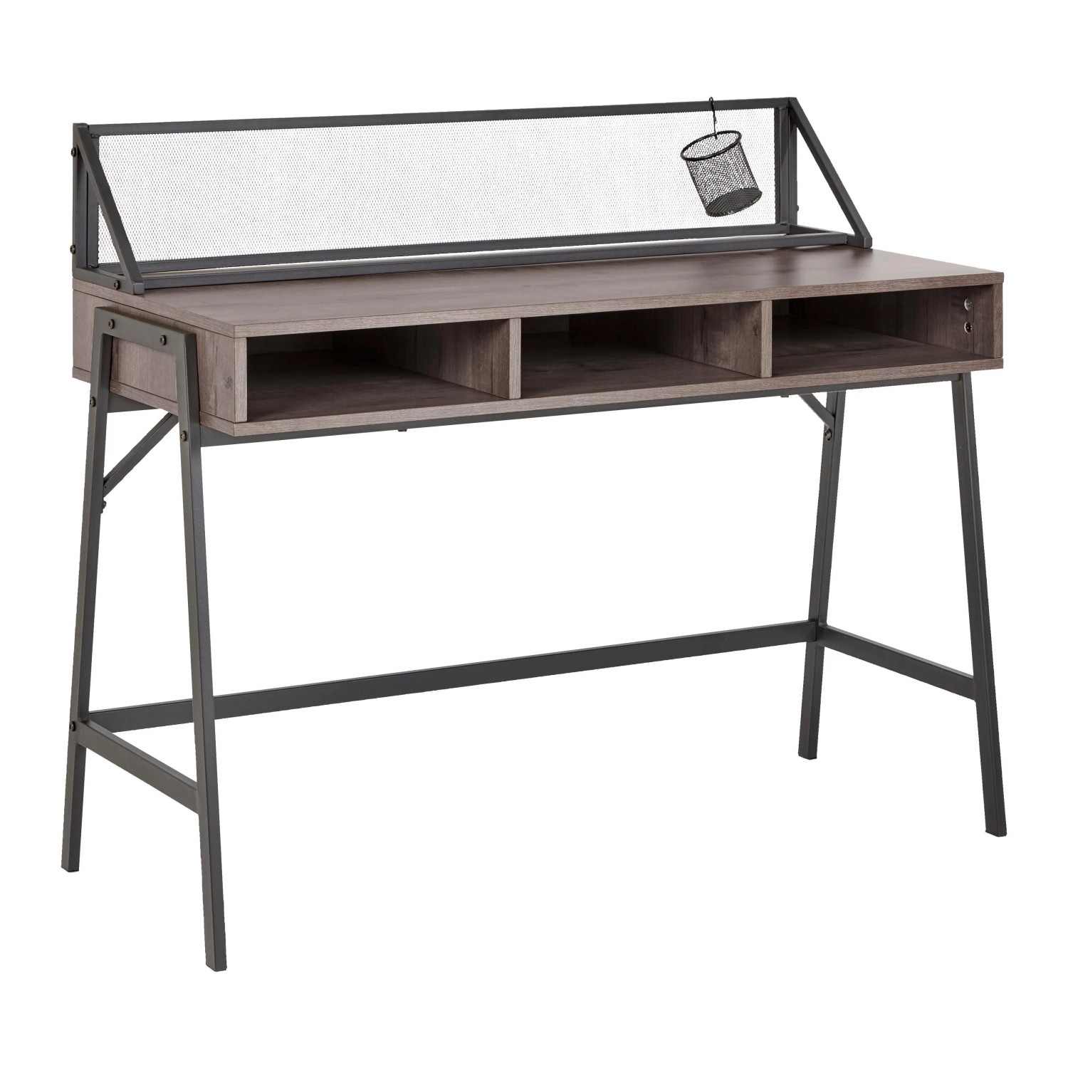 Bessagi Home Schreibtisch Lena Nuss MDF ca. 110x50 cm
