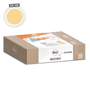 CREATE! by OBI DIY Farb-Set Senf 125ml, DIY Deko-Farben im Set mit Pinsel, Schleifpapier und Kreppband.