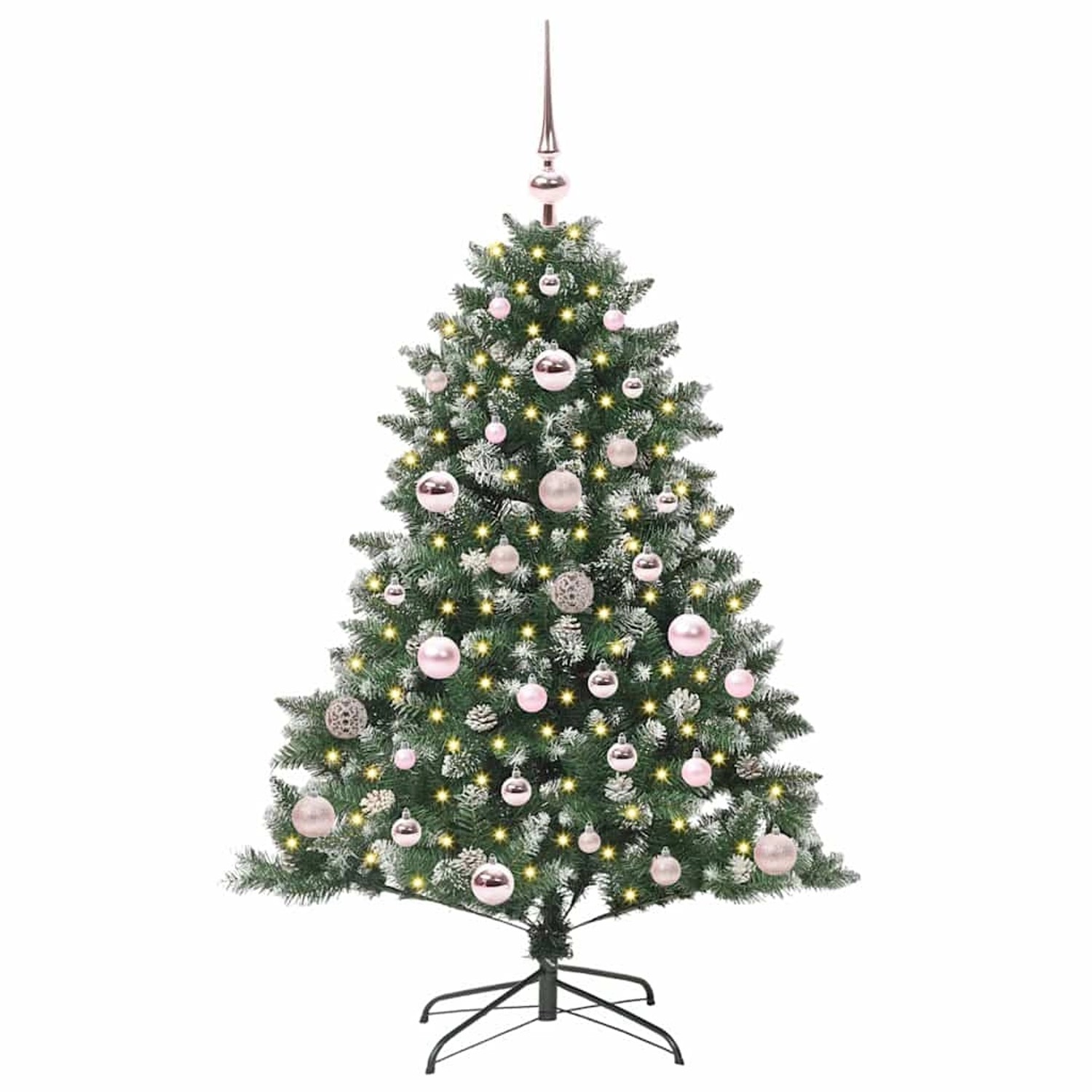vidaXL Künstlicher Weihnachtsbaum mit 150 LEDs Grün 85 x 85 x 120 cm 3395211