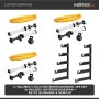 Walimex 5-Fach Hintergrund Wandmontageset 3Er Set_7