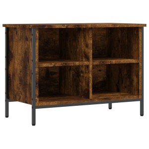 vidaXL Schuhregal Räuchereiche 69x35x50 cm Holzwerkstoff 831835
