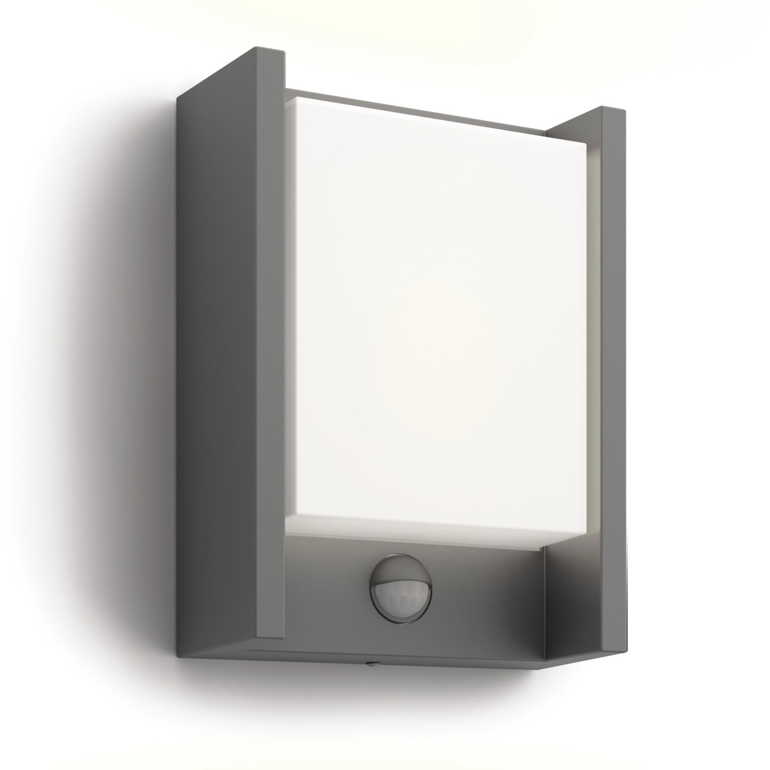 LED-Wandleuchte Arbour Ultra-Efficient mit Sensor 22 x 16,5 x 7,5 cm Anthrazit