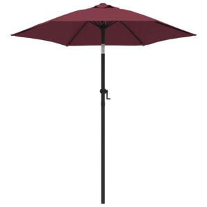 VidaXL Sonnenschirm, burgunderrot, 200x224 cm, Aluminium. Ideal für Garten, Terrasse oder Balkon.