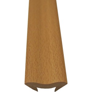 Hohlkehlleiste Buche, Kunststoff, 22x22 mm, 2500 mm Länge.