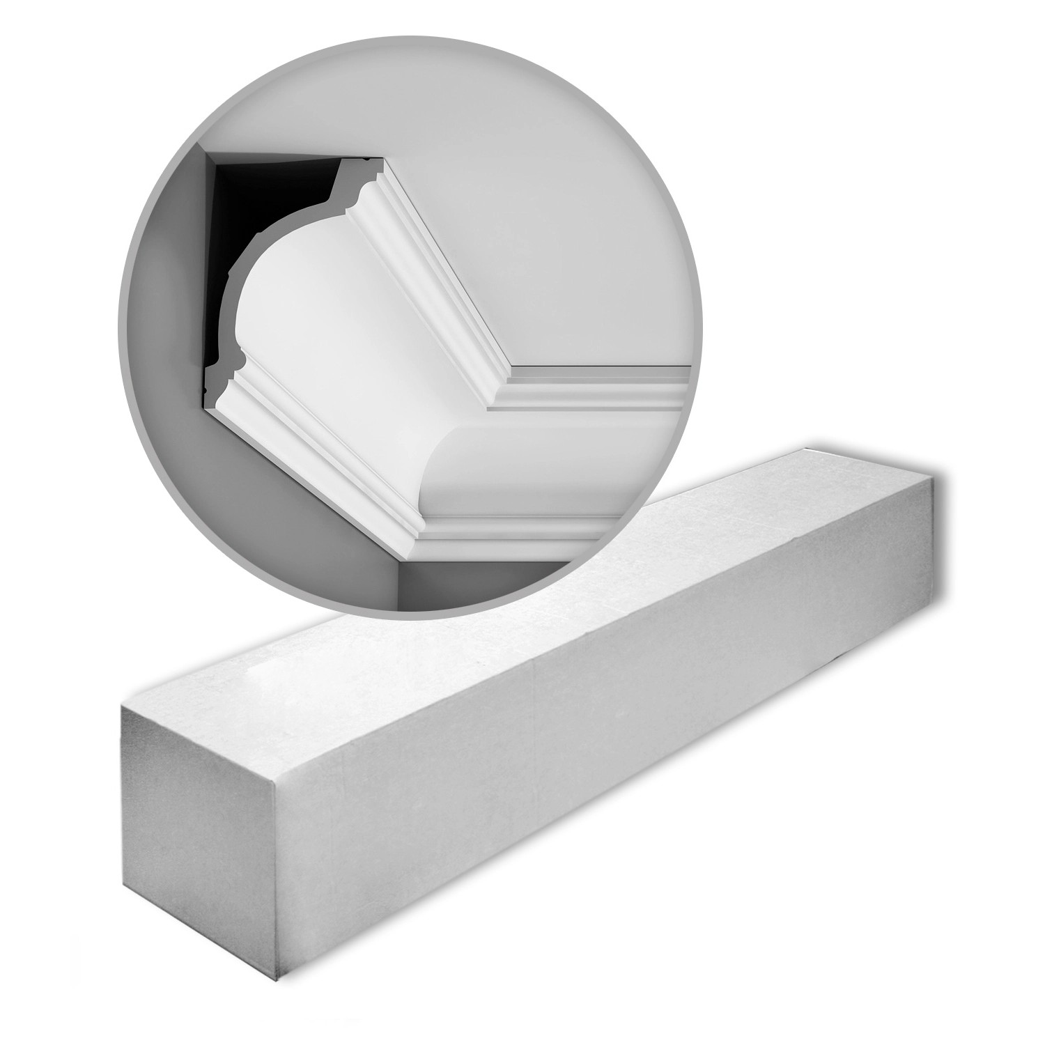 Thumbnail - ORAC DECOR C217 LUXXUS Zierleisten 1 Karton Set 7 Stuckleisten 14 m Weiß