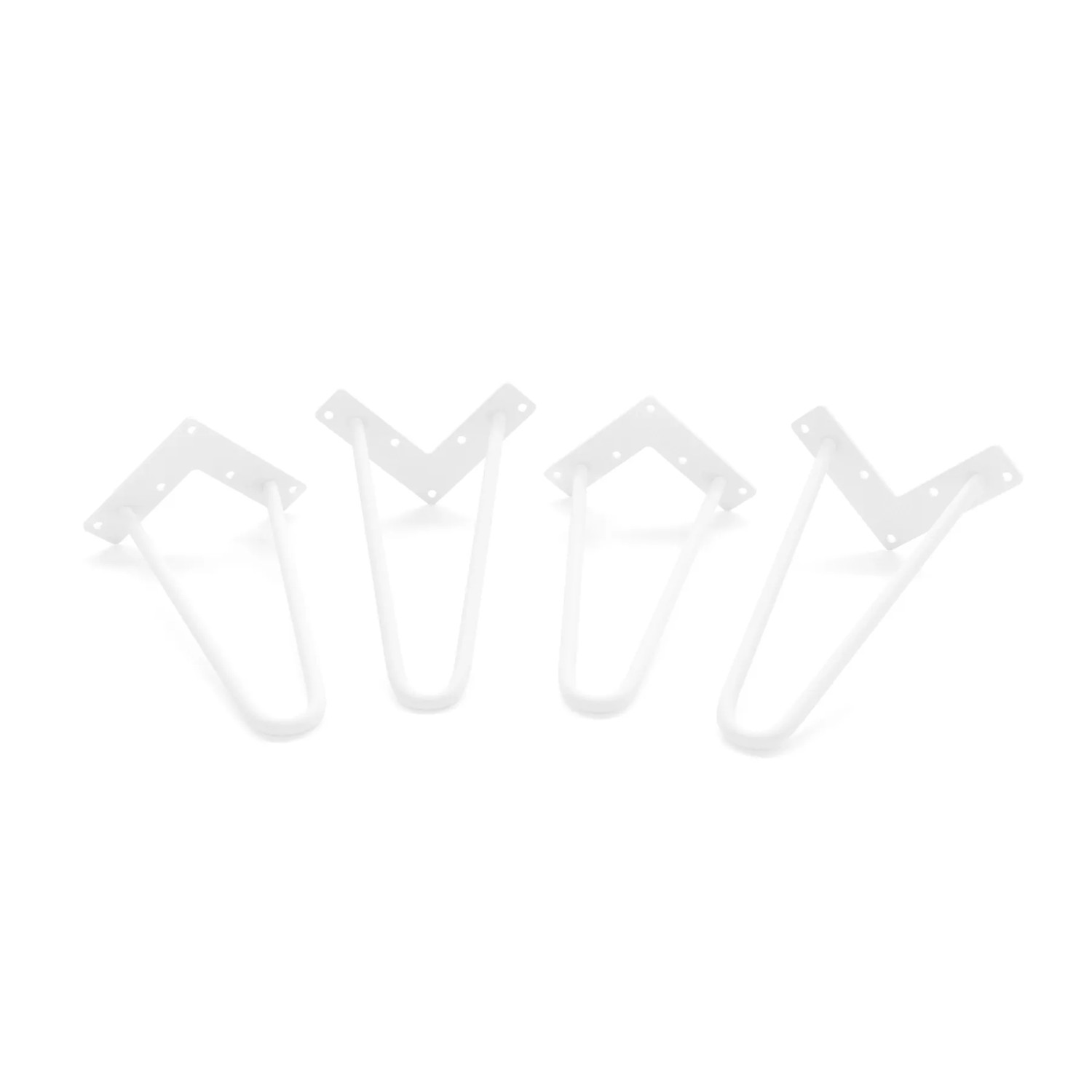 HEVVA Möbelfüße NEAPEL 25 cm Hoch 4er Set Weiß