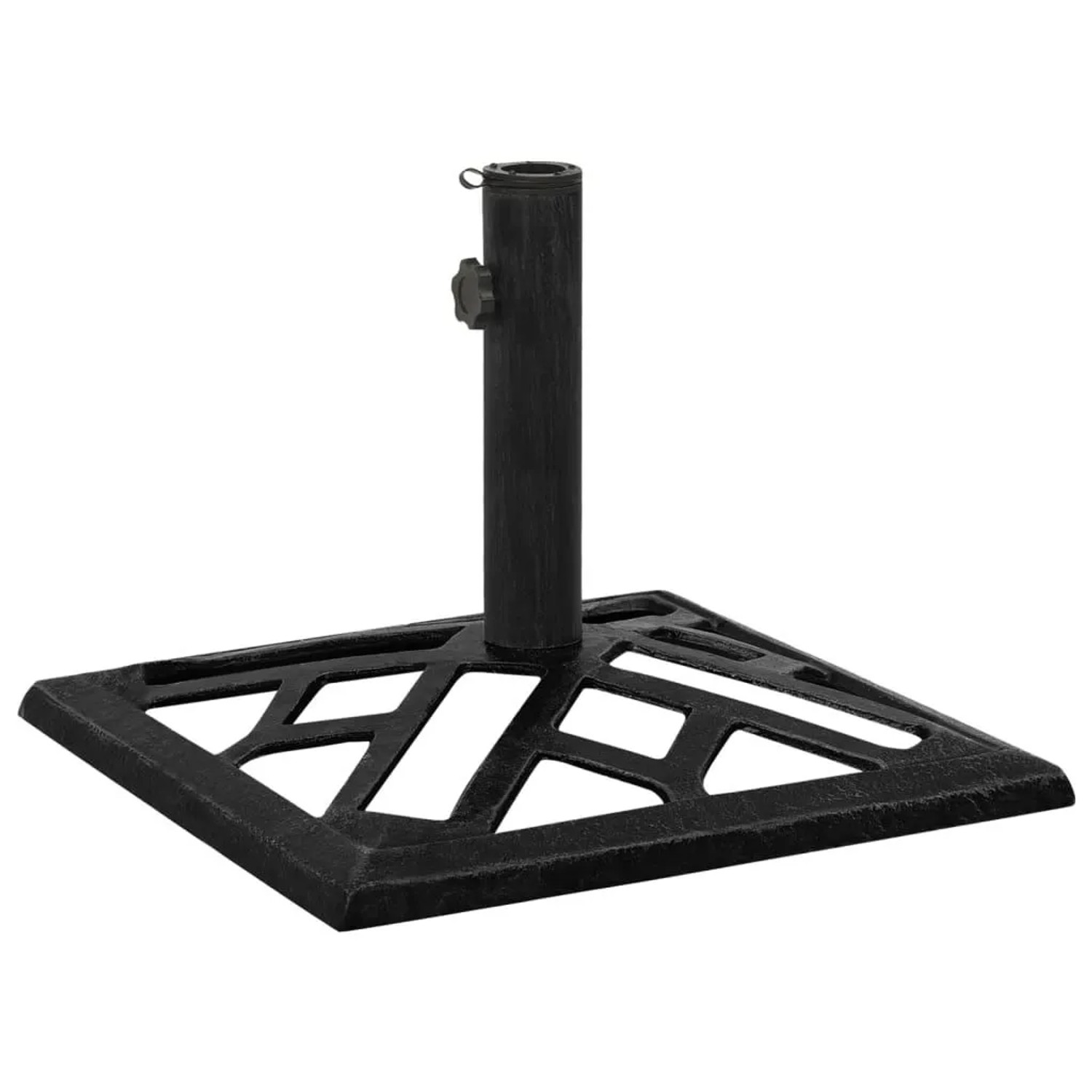 vidaXL Sonnenschirmständer Schwarz 44x44x31 cm Gusseisen 317763