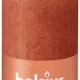 Bolsius Rustik-Kerze Shine, 100/50 mm, herbstliches Orange. Stumpenkerze für gemütliche Atmosphäre.