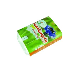 Grüne Fee Bienenbuffet Saatkugeln, 6 Stück. Verpackung mit Kornblume und Hummel.