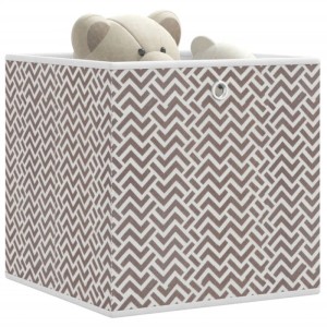 vidaXL Faltboxen 10 Stk Braun 32x32x32 cm Vlies 4018986