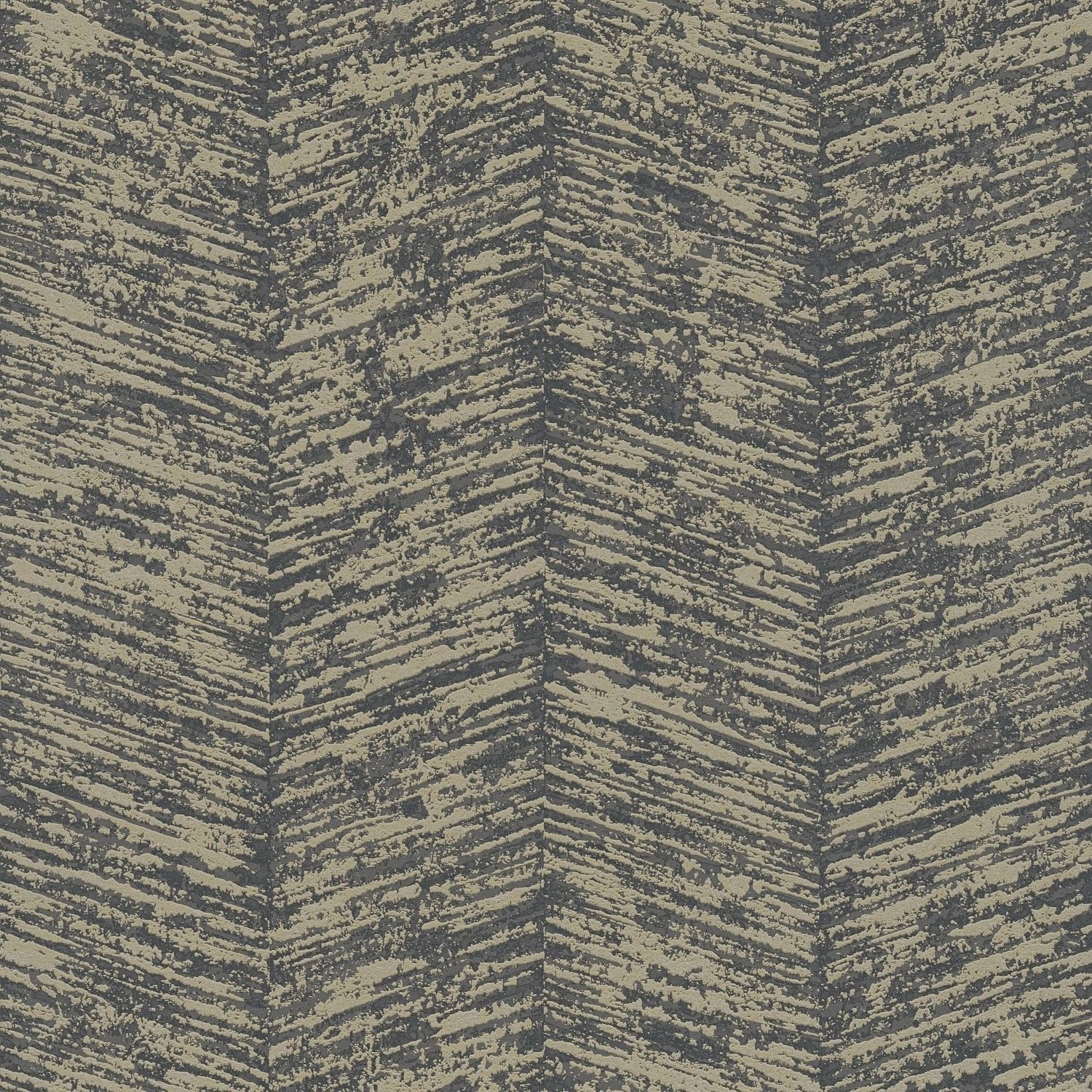 PROFHOME 386971-GU Grafik Tapete Chevron Muster Anthrazit Bronze Grau 0,53 günstig online kaufen