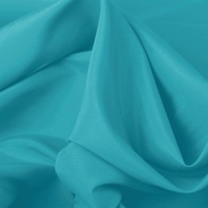 Türkisfarbener Bestgoodies Flächenvorhang Ellen (3er-Pack), Detailansicht des Stoffes.