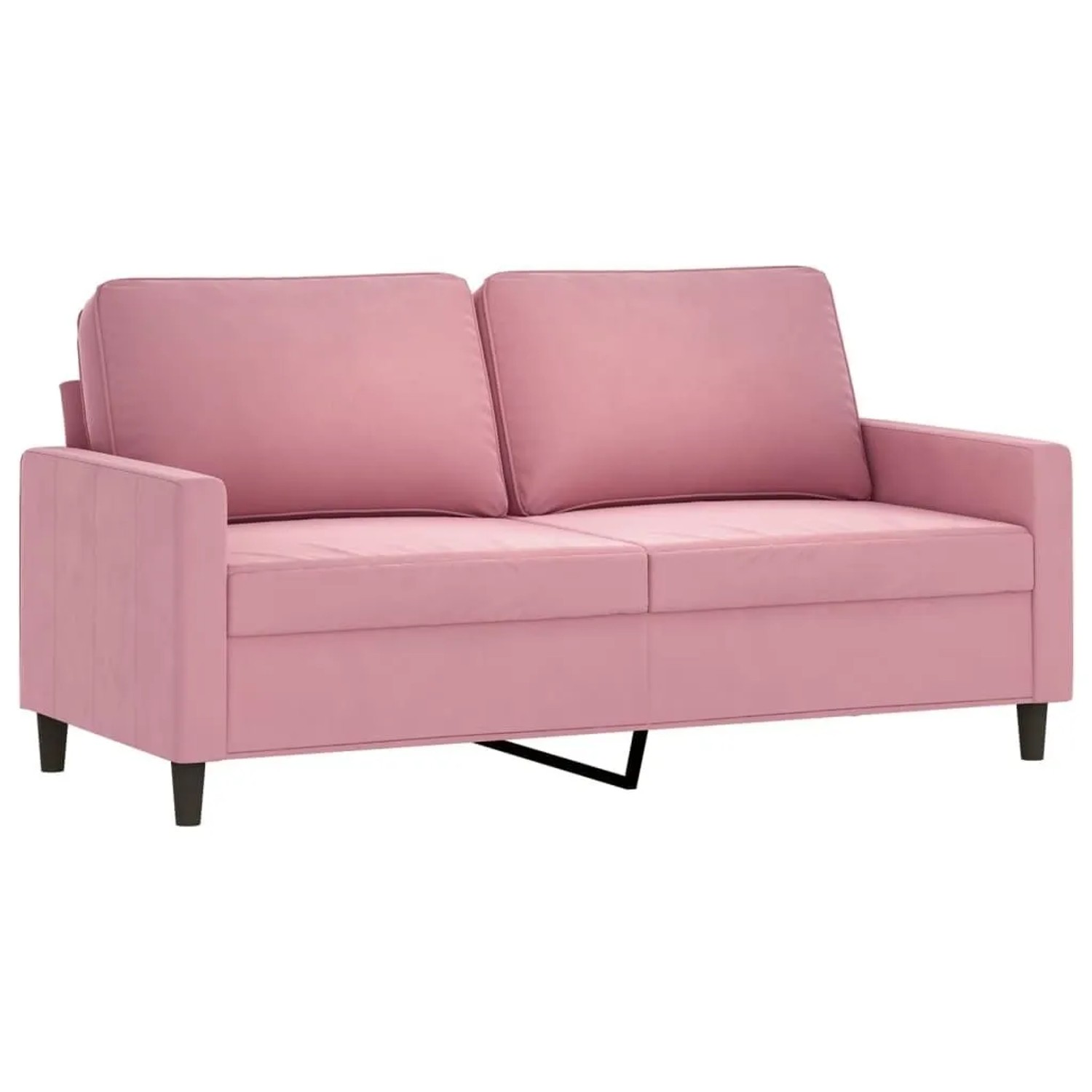 vidaXL 2-Sitzer-Sofa Rosa 140 cm Samt 359202 günstig online kaufen