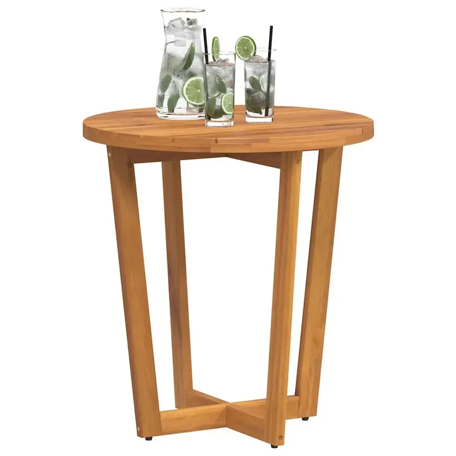 vidaXL outdoor beistelltisch Rund Akazie Massivholz Ø70x75 cm 4108133 kaufen bei OBI