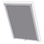 Graues Verdunkelungsrollo vidaXL S08/608 für Velux Fenster, Ansicht von vorn.