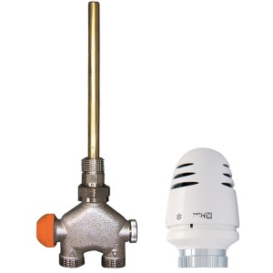 Ximax 4-Wege Ventil für Zweirohrsystem Durchgang, Heizungszubehör für Heizkörper-Installation.