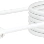Weißes Schwaiger Antennenkabel, 10 m, mit geradem und 90° Winkel-Stecker für optimalen Empfang.
